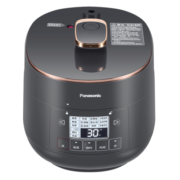 松下（Panasonic） 迷你电压力锅2L小容量家用多功能智能可拆洗开盖烹饪高颜值18min快速煮 灰色