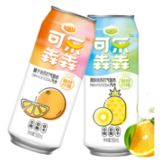 可乐犇犇无糖碳酸饮料苏打气泡水 橘子味500ml*5罐