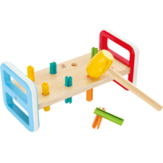 Hape(德国)婴幼儿宝宝敲打击玩具彩虹敲棒台玩具男孩六一礼物 E0506