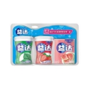 益达 木糖醇口香糖2+1组合装（薄荷味40粒+草莓味40粒+西瓜味12片）