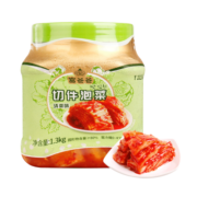 富爸爸韩国泡菜切件白菜泡菜1.3kg/瓶 韩式辣白菜酸辣下饭菜咸菜方便菜