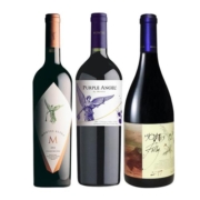 【自营】蒙特斯三剑客montes 紫天使欧法M富乐干红葡萄酒750ml*3