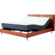 8HSLEEP Milan智能电动床Pro 多功能升降双人床套装带床垫皮艺床 时尚橘 1.5M套装(时尚床+25CM记忆绵床垫