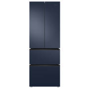 618预售、PLUS会员：Haier 海尔 BCD-342WLHFD9DB9U1 法式四开门冰箱 星石蓝 342L