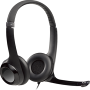 罗技（Logitech） H390头戴式立体声耳机耳麦电脑培训会议话务带话筒二合一 H390