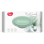 好奇（Huggies）natural天然植物小森林湿巾80抽超厚倍柔铂金装增厚手口可用