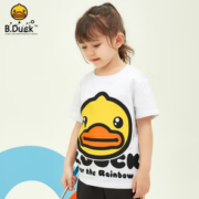柔软舒适！B.Duck 儿童卡通短袖