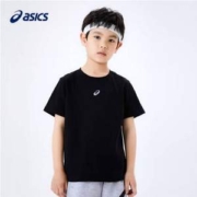 PLUS会员，ASICS 亚瑟士 男女童纯棉短袖T恤 3色