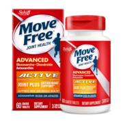 Move Free益节橙瓶虾青素精华胶囊 抗氧化成人中老年女性健身补钙 美国进口维骨力关节氨糖软骨素骨骼补钙