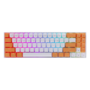 PLUS会员：ROYAL KLUDGE RK71 双模机械键盘 71键 白橙青轴 RGB