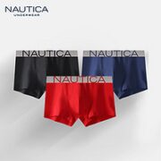 NAUTICA 诺帝卡 男士平角裤 3条装 NTNS120122