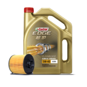 嘉实多（Castrol）机油极护全合成A3/B4 SN/CF级 5W-40 4L 含机滤包安装