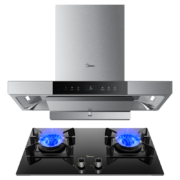 618预售：Midea 美的 T65+Q70 顶吸式烟灶套装 液化气
