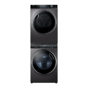 预售、PLUS会员：Haier 海尔 纤美系列 XQG100-BD14176LU1+HBNS100-FQ176U1 热泵式洗烘套装