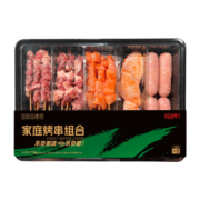 司农鲜享 烧烤食材套餐牛羊肉串户外烧烤材料半成品710g家庭烤串组合 家庭烤串710g*2盒