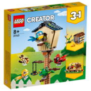 乐高LEGO三合一创意3in1系列恐龙汽车动物房屋三种拼法拼装积木玩具 31143 创意鸟舍