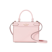 凯特丝蓓 KATE SPADE 奢侈品女包 女士皮质手提单肩斜跨包WKRU7097 001 粉色