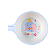 迪士尼（Disney）辅食碗儿童碗宝宝饭碗勺套装小学生餐具密胺材质防烫耐摔带手柄 小飞象单碗400ml