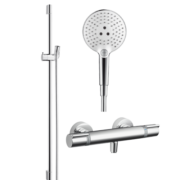 汉斯格雅（Hansgrohe） 飞雨Select120淋浴花洒套装（预售60天） 圆形手持+恒温龙头15368