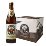 范佳乐（Franziskaner）教士德国小麦白精酿啤酒 450ml*12瓶 【麦香浓郁】白啤450ml*12整箱