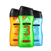阿迪达斯 （adidas）男士香波沐浴露套装 按摩舒爽250ml源动激活250ml运动舒缓250ml