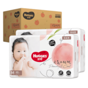 好奇Huggies 铂金装小桃裤纸尿裤 婴儿尿不湿干爽透气大吸量新生儿 M92片【6-11kg】