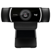 罗技（Logitech） C922PRO高清摄像头 家用电脑台式机摄像头直播视频会议摄像头1080P 黑色