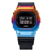CASIO卡西欧 G-SHOCK 联名款 限定表款金属蓝色防水防磁防震男士手表 GM-5600SN-1DR