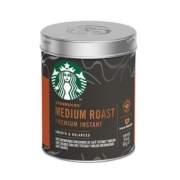 【进口】星巴克中度烘焙即溶免煮美式精品黑咖啡可冲40杯90g*1罐