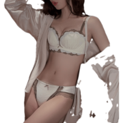 Glambody MAGIC NATURAL LINE白色内衣女夏季薄款胸罩性感调整型小胸聚拢无钢圈文胸套装682206 香槟色(套装) 70A