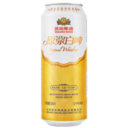 燕京啤酒 12度德式原浆白啤畅饮罐装 500ml*12听整箱装