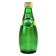 巴黎水（Perrier）法国原装进口 原味气泡水 330ml*24 玻璃瓶 整箱装