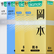 PLUS会员：Okamoto 冈本 SKIN肤感系列 安全套礼盒 30片装*2件＋赠送TOUCH系列安全套 6片/盒