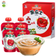 androus果乐士苹果草莓香蕉水果果泥90g*4礼盒装果泥吸吸袋