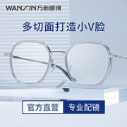 WANXIN 万新光学 超薄1.74多屏防蓝光非球面镜片+ 多款镜框可选