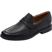 Clarks其乐男士经典英伦纯色正装一脚蹬便鞋商务皮鞋Un Aldric Step