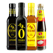 PLUS会员：千禾 零添加 调味品组合装（酱油+料酒+醋+蚝油）