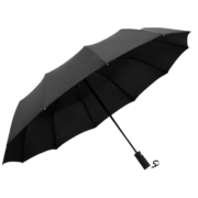 暖心话24骨全自动雨伞折叠伞大号男女双人自动伞晴雨两用伞太阳伞遮阳伞 24骨加固款黑胶（双龙骨）星钻黑