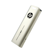 惠普（HP）64G USB3.1 U盘 X796w 香槟金 金属商务可伸缩高速读写电脑车载两用优盘