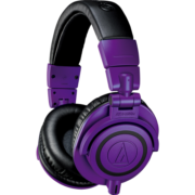 铁三角（Audio-technica）ATH-M50X 头戴式专业全封闭监听音乐HIFI耳机 紫色
