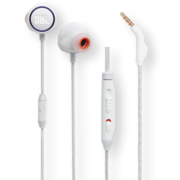 JBL 量子风暴Q50 入耳式游戏耳机 有线耳机带麦克风 switch电竞耳机手机语音通话通用音乐耳麦 白色