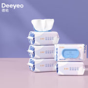 无敏配方！Deeyeo 德佑 婴儿手口湿巾 80抽*5包