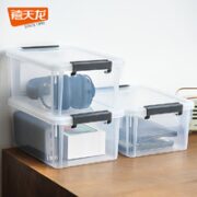 Citylong 禧天龙 收纳箱 3个装 中号 透明白 23*17*10.5cm