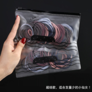 扎头发橡皮筋细款发圈简约韩国头绳绑头发皮套女皮圈黑色发绳头饰