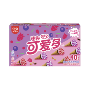 可爱多和路雪 迷你可爱多甜筒 蓝莓草莓口味冰淇淋 20g*10支*8件