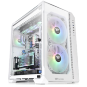 Tt（Thermaltake）钢影 巫妖TG 白色 机箱电脑主机（13个风扇位/360水冷/海景房/钢化玻璃侧透/支持Type-C）