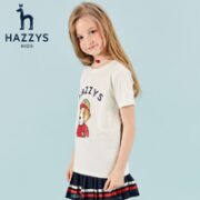 HAZZYS 哈吉斯 女童圆领衫