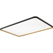欧普（OPPLE） 欧普照明led吸顶灯具套餐智控可接小爱/小度 背光创意设计 品见S黑金 【三室】5灯--米家智控客厅+方卧+圆卧x2+风扇