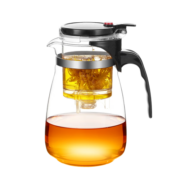 绿珠lvzhu 茶壶玻璃茶具飘逸杯1000ml 按压式内胆过滤耐热大容量煮茶器家用办公养生泡茶壶A1046
