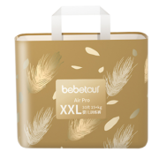 BEBETOUR AirPro羽毛拉拉裤超薄透气 智能尿显 夏季凉感宝宝尿不湿 【拉拉裤】XXL30片【15kg以上】
